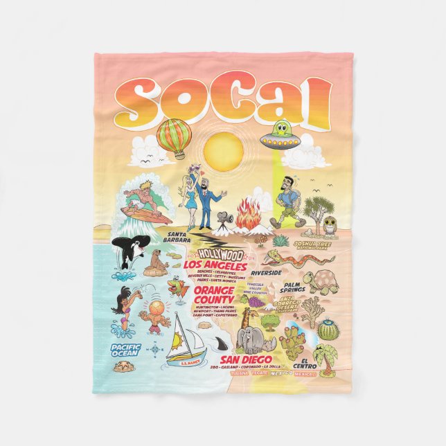 Small SoCal Fleecefilt (Framsidan)