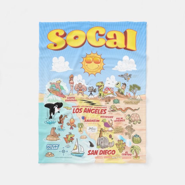 Small SoCal Fleecefilt (Framsidan)