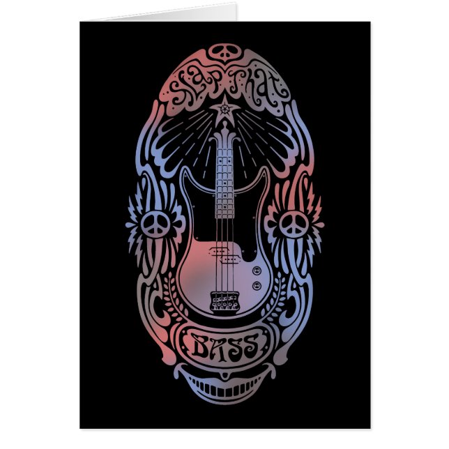 Smäll som bas hälsningskort (Framsidan)