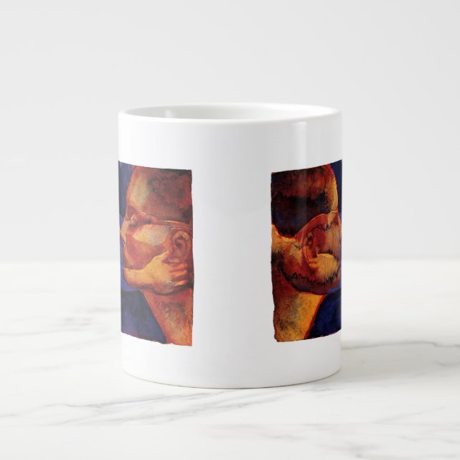 Small Spegel Twin med Figur Jumbo Mugg (Framsidan)