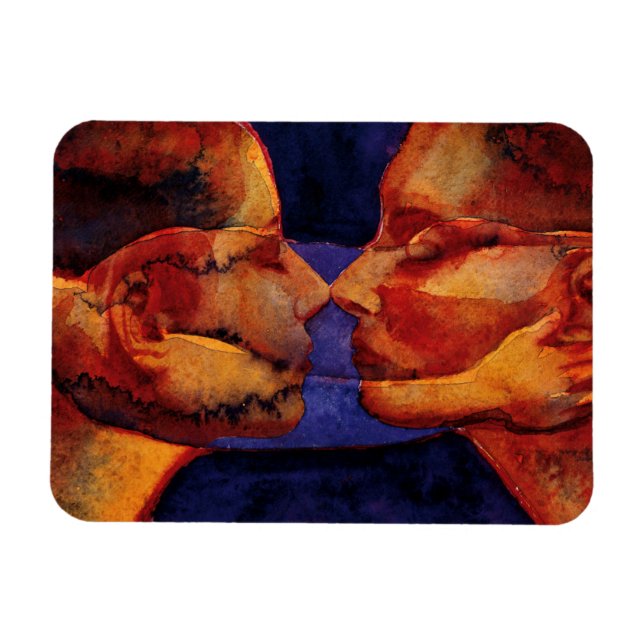Small Spegel Twin med Figur Magnet (Horisontell)