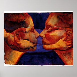 Small Spegel Twin med Figur Poster