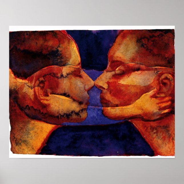 Small Spegel Twin med Figur Poster (Framsidan)