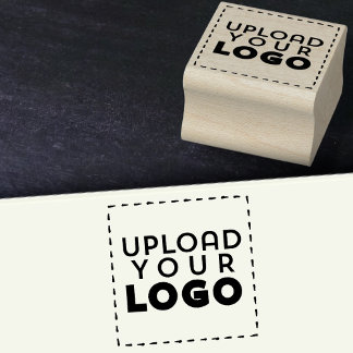 Small Square Business Logo Custom Rubber Stamp Stämpel