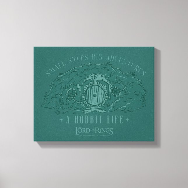 Small Steps, Big Adventures - A Hobbit Life Canvastryck (Framsida)