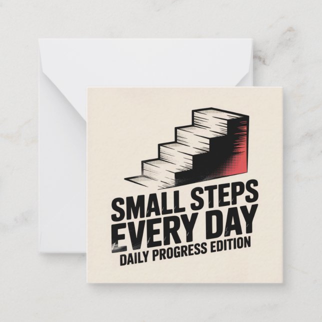 Small Steps Every Day Anteckningskort (Framsida)