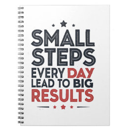 Small Steps Every Day Lead – Motivational Quote De Anteckningsbok