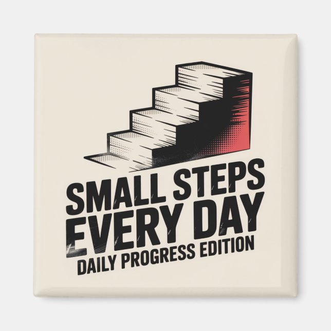 Small Steps Every Day Magnet (Framsidan)
