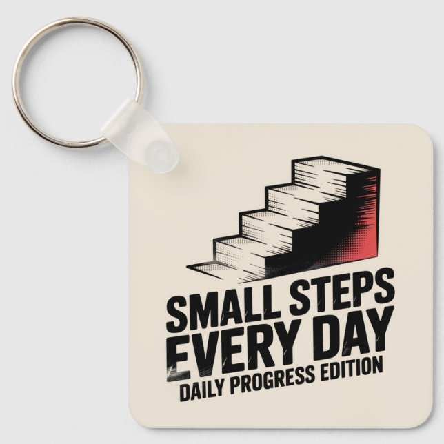 Small Steps Every Day Nyckelring (Framsida)