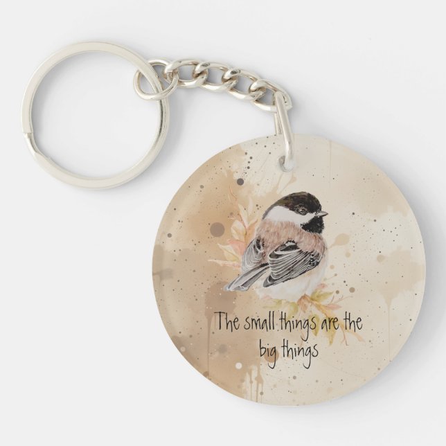 Small things Inspirational Quote Chickadee Bird (Framsidan)