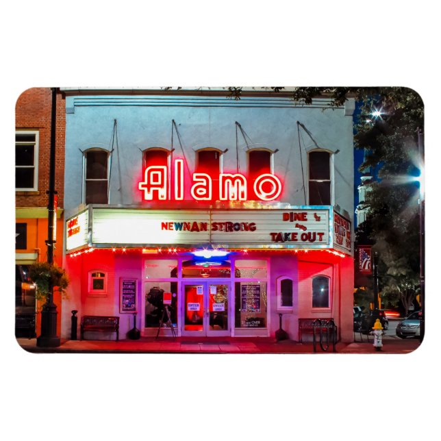 SMALL TOWN ALAMO Flexible Photo Magnet (Horisontell)