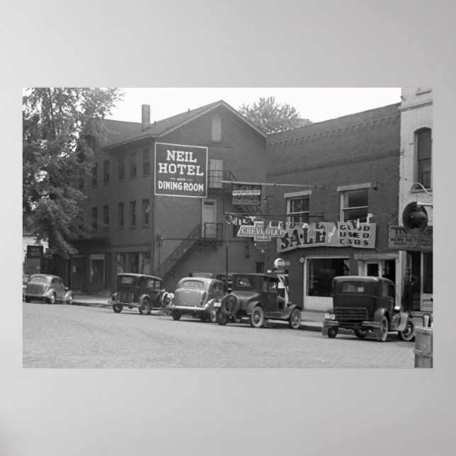 Small Town Ohio, 1930 Poster (Framsidan)