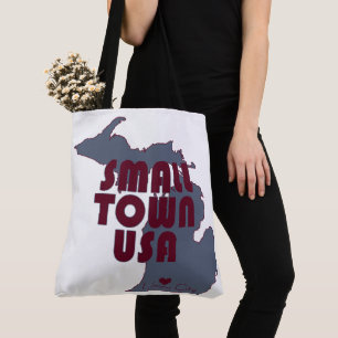 Small Town USA Michigans stadsstat Tygkasse