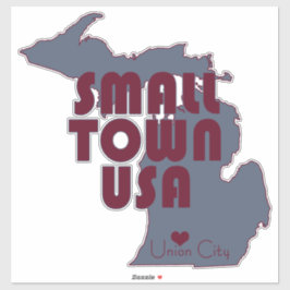 Small Town USA | Union City, Michigan | Stor Klistermärken