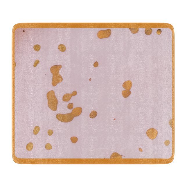 Small Tray Glass Pink with Gold Speckles (Framsidan)