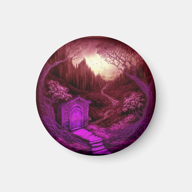 Small Unique Cabin Set Along A Stream Magnet (Framsidan)