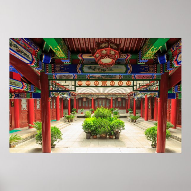 Small Vild Goose Temple, China Poster (Framsidan)
