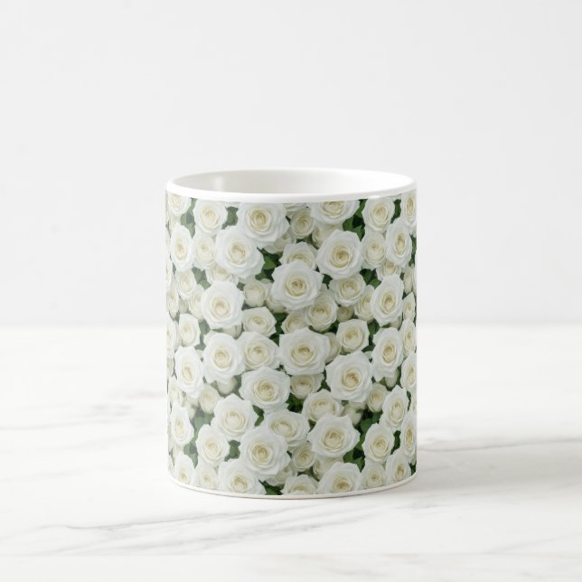 Small Vit ros Kaffemugg (Center)