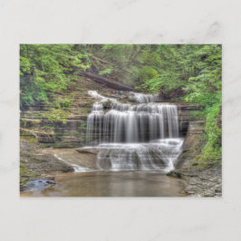 Small Waterfall, Buttermilk Falls State Park, NY Vykort