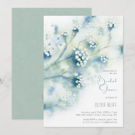 Small White Flowers Möhippa Inbjudningar