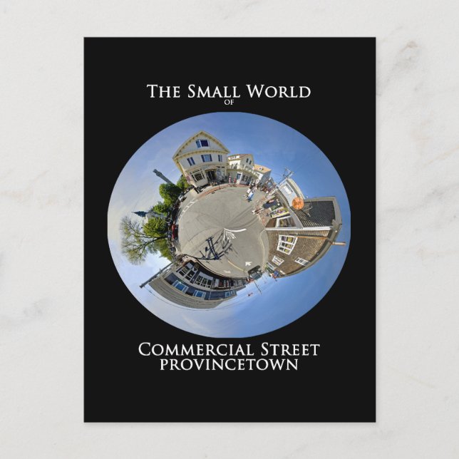 Small World of Commercial Street Provincetown Vykort (Framsida)