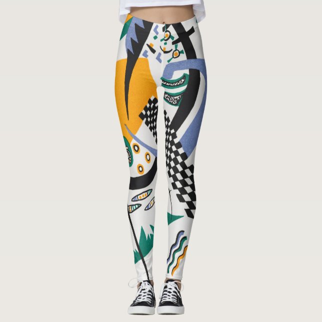 Small Worlds IV, Abstrakt, Wassily Kandinsky Leggings (Framsida)