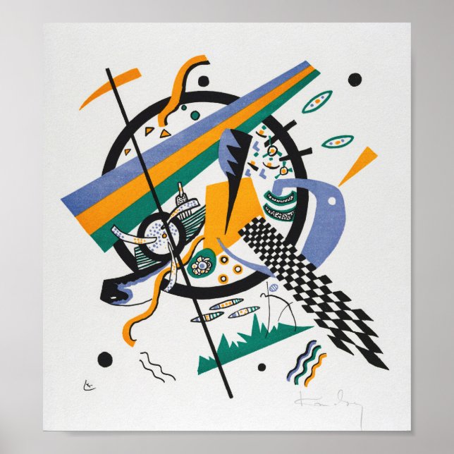 Small Worlds IV, Abstrakt, Wassily Kandinsky Poster (Framsidan)