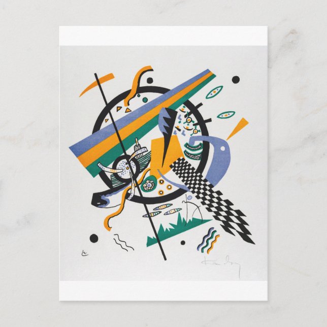 Small Worlds IV, Abstrakt, Wassily Kandinsky Vykort (Framsida)