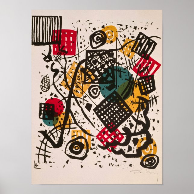 Small Worlds V, 1922 av Wassily Kandinsky Poster (Framsidan)