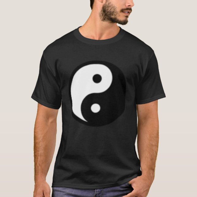 Small Yin Yang, Tai chi, Qi gong, polarity, dualit T Shirt (Framsida)