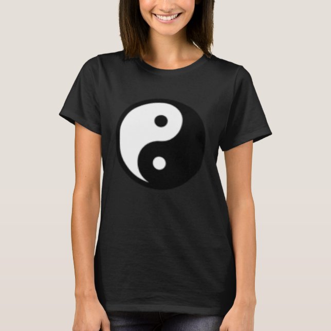 Small Yin Yang, Tai chi, Qi gong, polarity, dualit T Shirt (Framsida)