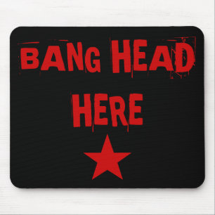 Smällhuvud här Mousepad Musmatta