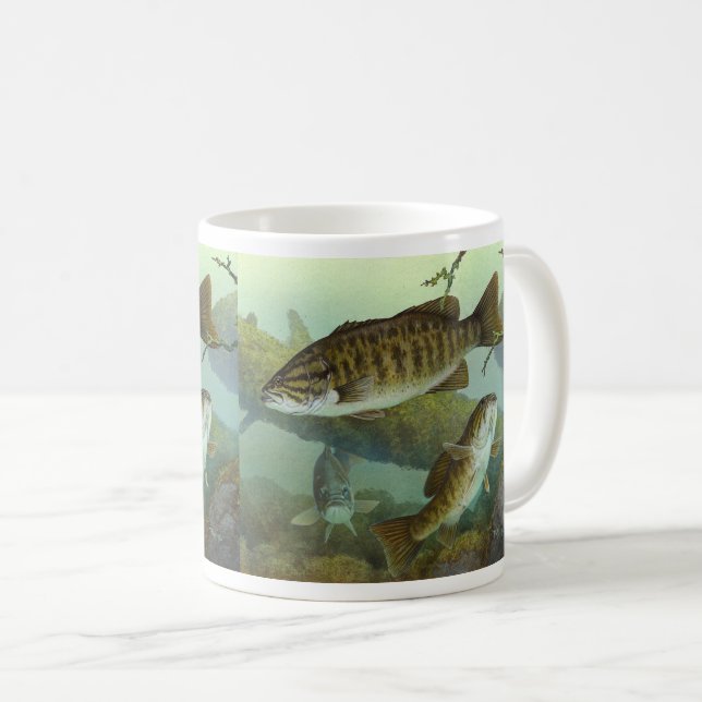 Smallmouth bass kaffemugg (Framsida höger)
