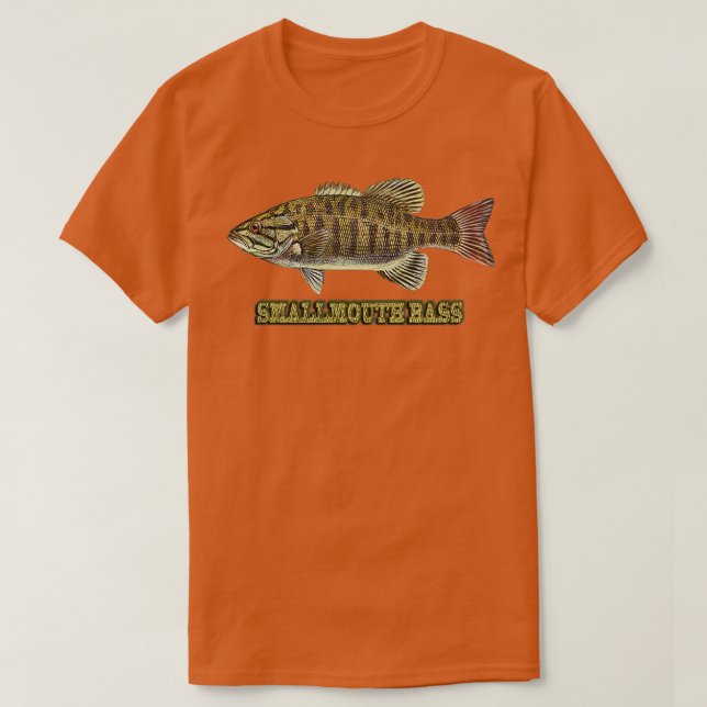 Smallmouth Bass T Shirt (Design framsida)