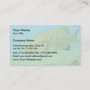 Smallmouthbas Visitkort