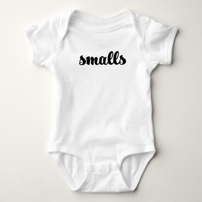 Smalls skrivar babyen en bietBodysuit T Shirt (Framsida)