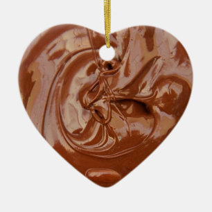 Smält choklad Struktur Julgransprydnad Keramik