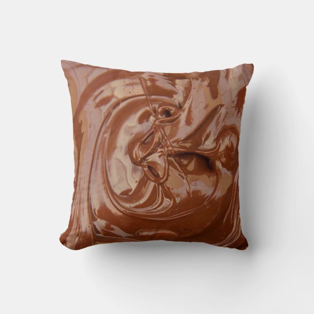 Smält choklad Struktur Kudde (Framsida)