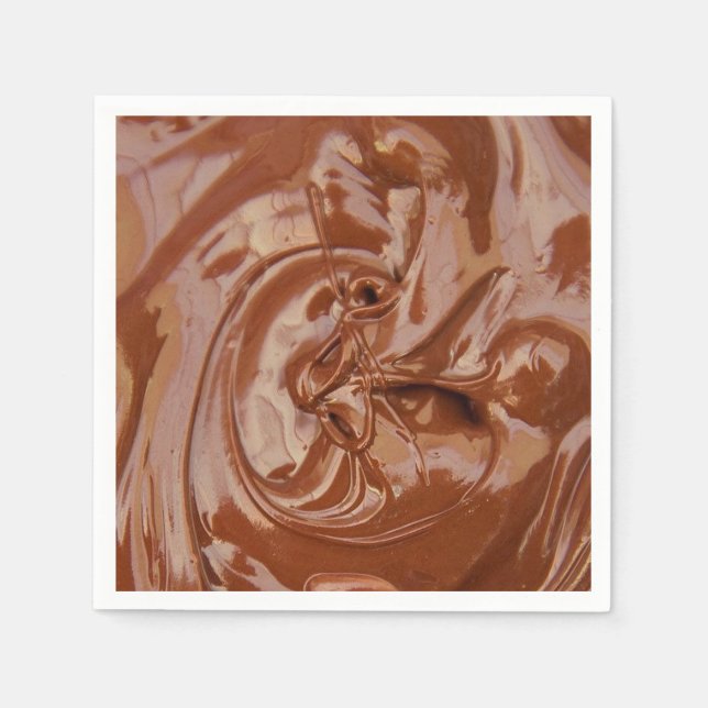 Smält choklad Struktur Pappersservett (Framsidan)