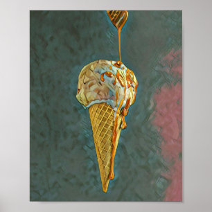 Smält chokladglass poster