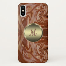 Smält chokladkakaofudge swirrt dessert brun