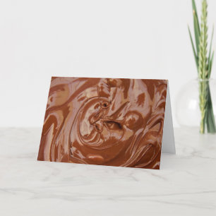 Smält Chokladstruktur Kort