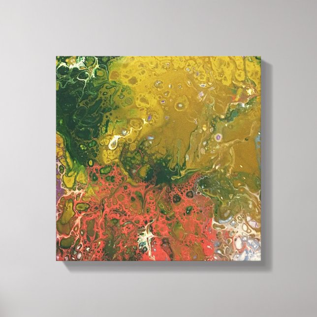 Smält Crayon-serie - Gömmer som Canvastryck (Framsida)