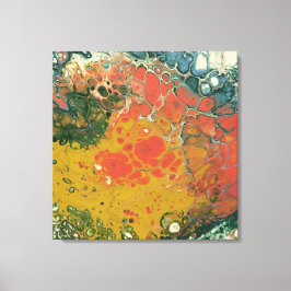 Smält Crayon-serie - Lava-flöde som Canvastryck