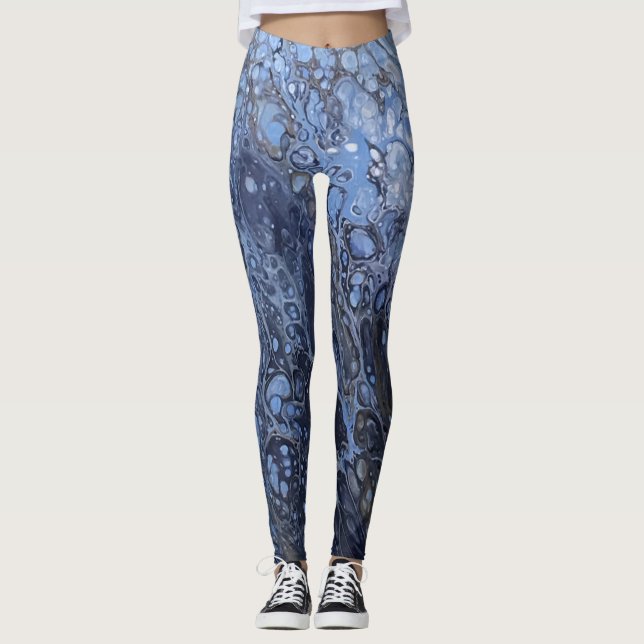 Smält Crayon-serien - akrylisk häck designad som Leggings (Framsida)