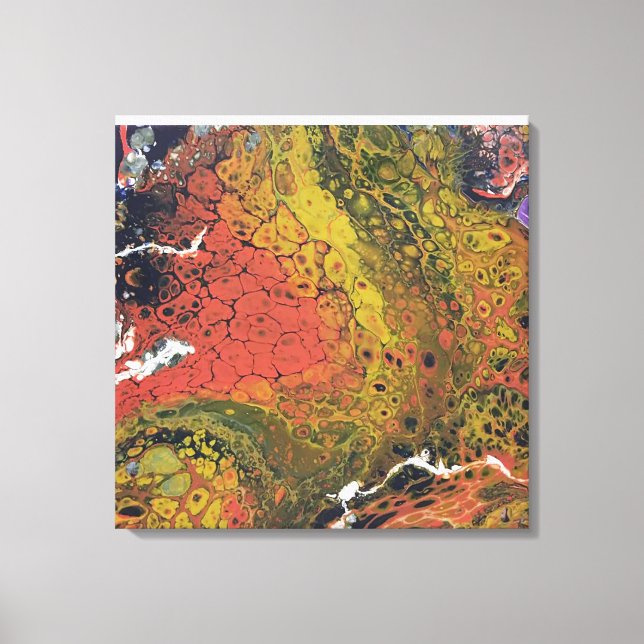 Smält Crayon-serien - torr mark som torr Canvastryck (Framsida)