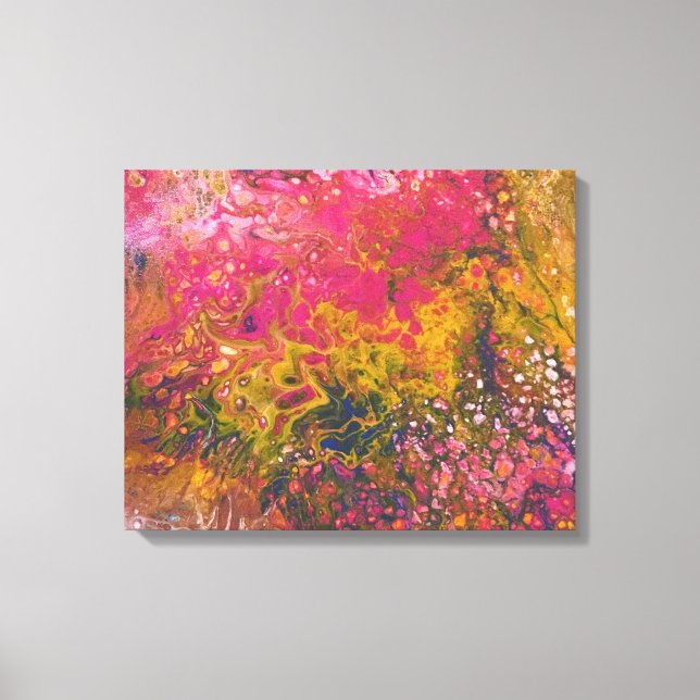 Smält Crayon Series 103 som Canvastryck (Framsida)