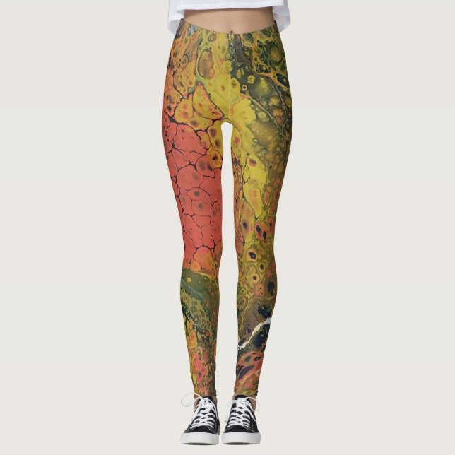 Smält Crayon Series - Akrylpours as Leggings (Framsida)