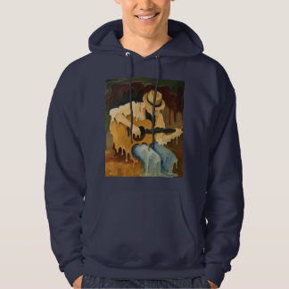 Smält Gitarrspelare – Surrealistisk Musiker Drip A Hoodie