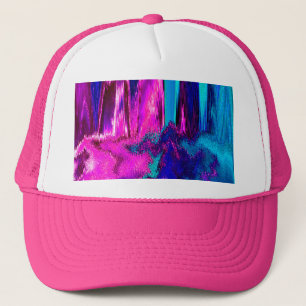 Smält Glitch (Rosa & Teal) Truckerkeps